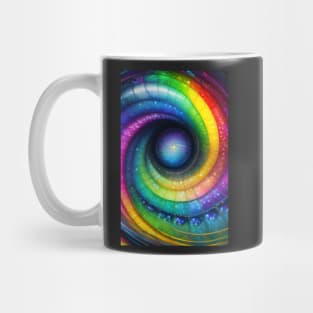 Cosmic Rainbow Swirls Mug